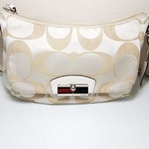 Coach Kristin Signature Purse Handbag Cream